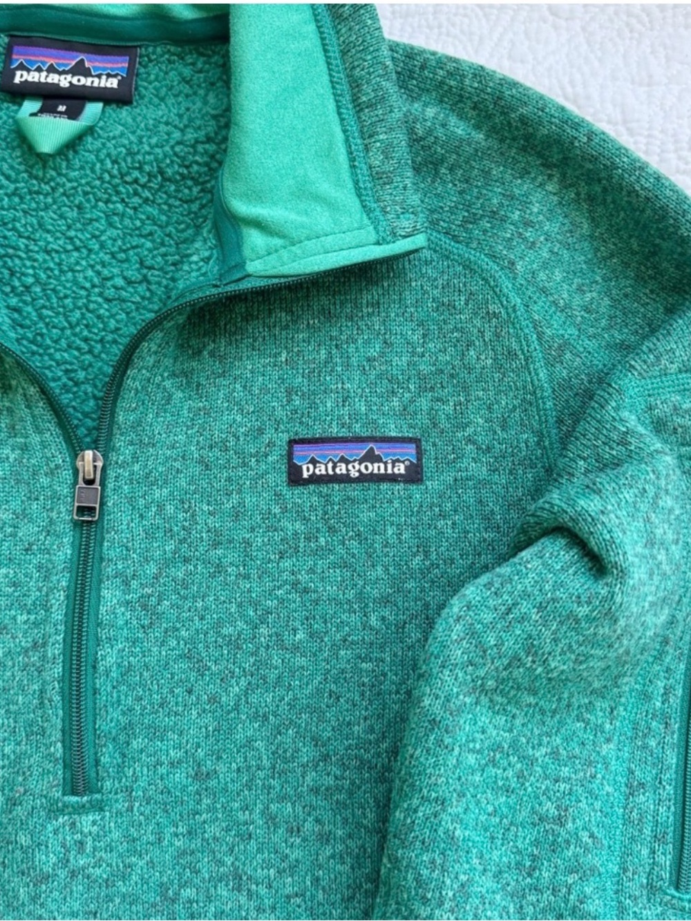 Patagonia Wom' Teal Green Fleece Jacket